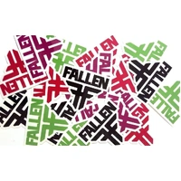 Fallen Footwear Sticker Assorted Colours New Skateboard decal