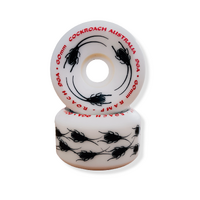 COCKROACH wheels RAMP ROACH 60mm 96A Natural WHITE skate board wheels