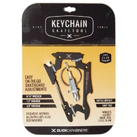 Sk8ology Skate Tool Black Keychain Carabiner Worlds Lightest Skateboard T-Tool