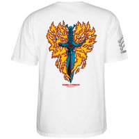 POWELL PERALTA Bones Brigade TEE Tommy Guererro White T-SHIRT SKATE SKATEBOARD