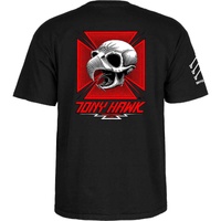 POWELL PERALTA Bones Brigade TEE Tony Hawk T-SHIRT Black SKATE SKATEBOARD