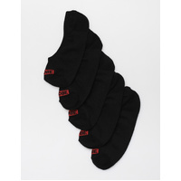Globe Socks Womens 5 Pack Stealth Ankle Black Size 6-10