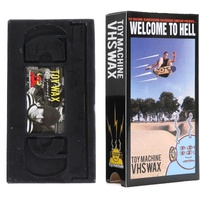 TOY MACHINE VHS SKATEBOARD WAX BLACK SKATE WELCOME TO HELL