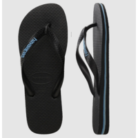 HAVAIANAS black / Turquoise MALE Thongs Sandals Male Flip Flops