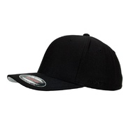  FLEXFIT PERMA CURVE CAP Black 6277 NEW FLEX FIT CAP AUST HAT HATS CAPS