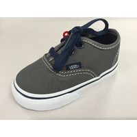 Vans Shoes Tots Authentic PEWTER / DRESS BLUES Children Toddler Boys NEW