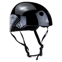 Triple 8 Helmet Certified Sweatsaver Keegan Palmer Edition Black Gloss