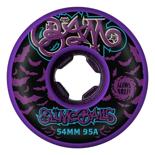 Santa Cruz - Slime Balls 54mm Bam Margera Purple 95a Slime ball wheels