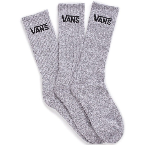 VANS SOCKS CLASSIC CREW 3 PACK BLACK GREY WHITE AUSTRALIAN SELLER