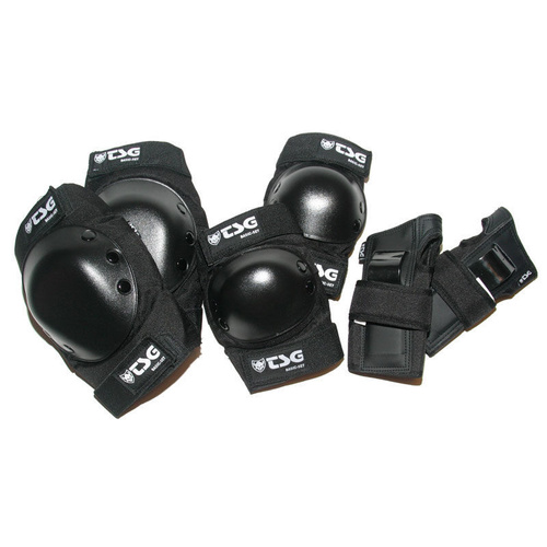 TSG BASIC PADS ELBOW KNEE WRIST 3 PACK SET SKATEBOARD FREE POST AUS SELLER