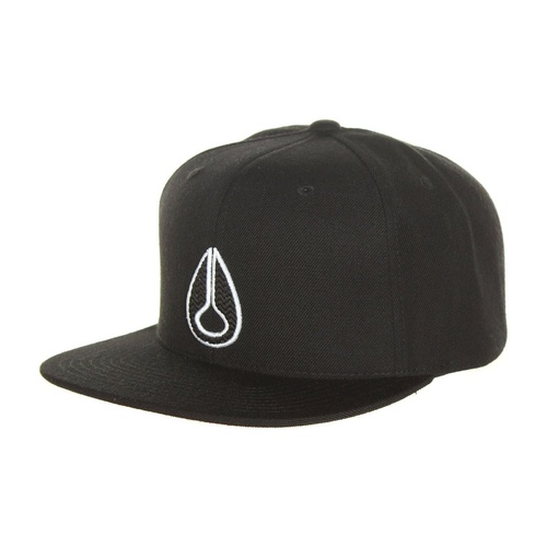 NIXON ICON STARTER CAP ALL BLACK WHITE NEW HAT FREE POSTAGE AUSTRALIAN SELLER