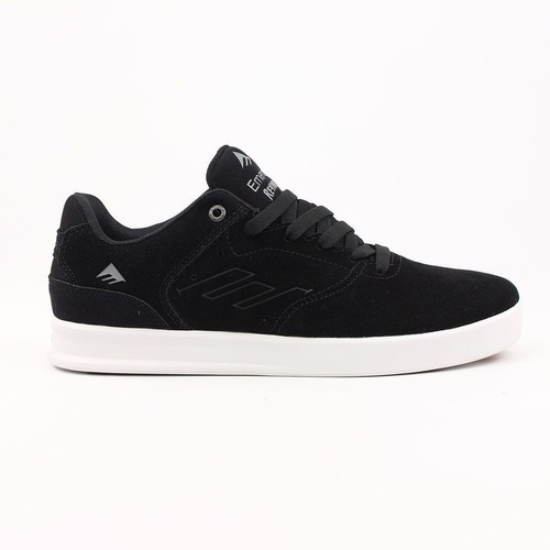 EMERICA SHOES REYNOLDS LOW BLACK / SILVER NEW FREE POST SKATEBOARD SKATE SHOES