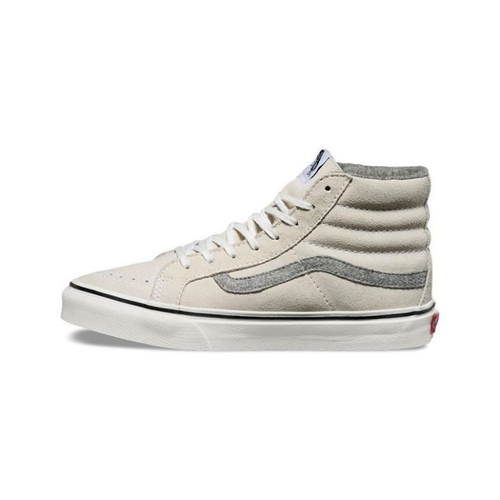 VANS SHOES SK8-HI SLIM VINTAGE SUEDE TRUE WHITE NEW SALE SKATE HI