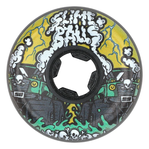 Santa Cruz- Slime Balls 58mm Accelerator Vomit Mini 99a Slime Balls Skateboard Wheels