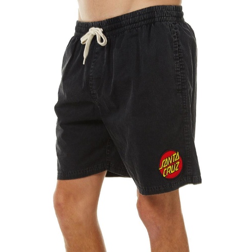 SANTA CRUZ CRUIZER BEACH SHORT NEW ACID BLACK