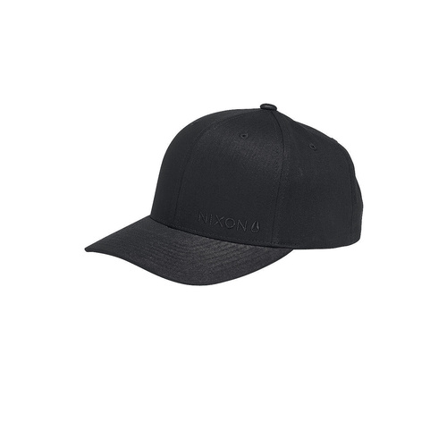 NIXON LOCKUP SNAPBACK BLACK CAP BLACK NEW HAT FREE POST AUST SELLER KINGPIN