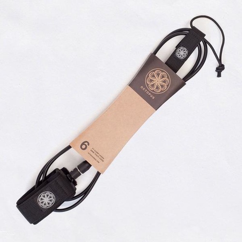 OCTOPUS LEGROPE 6 FT New BLACK OCTOPUS IS REAL 6MM COMP LEASH