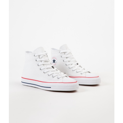 CONVERSE CTAS PRO HI White / Red / Insignia Blue CANVAS CHUCK TAYLOR SHOES ALL STARS [Size: US 5]