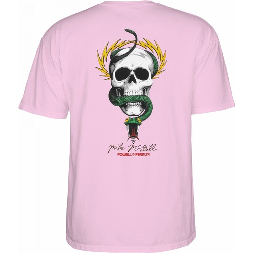 POWELL PERALTA MCGILL SKULL N SNAKE PINK TEE SKATE SKATEBOARD NEW AUST SELLER [Size: M]