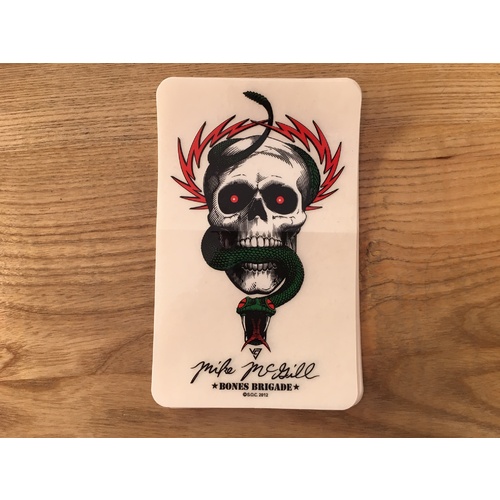 BONES BRIGADE MIKE MCGILL OG STICKER LARGE 6" INCH NEW AUST SELLER 1 ASSORTED STICKER