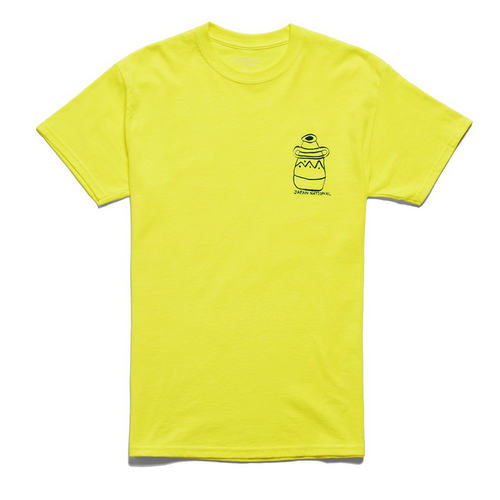 JAPAN NATIONAL TEE MEDIUM BRIGHT YELLOW FREE POST KINGPING STORE AUS