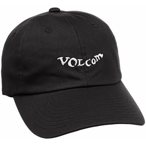 VOLCOM CAP STENCIL Cap BLACK Yupoong strapback adjustable HAT CAP Aust Seller
