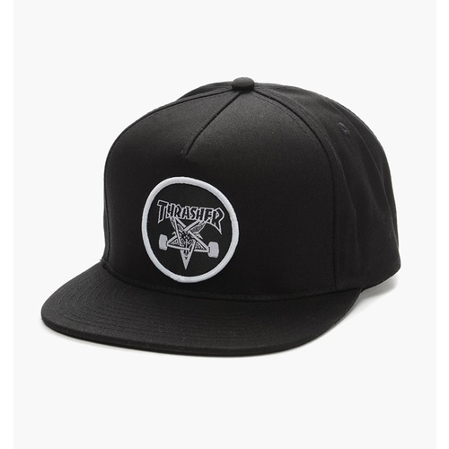 Thrasher Skategoat Snapback Hat BLACK 