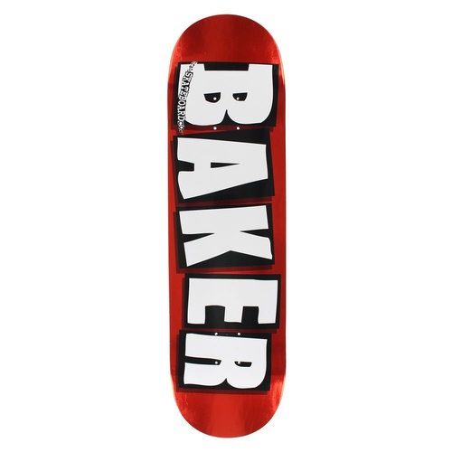 BAKER SKATEBOARDS DECK TEAM RED FOIL OG 8.5 FREE POSTAGE FREE GRIP AUSTRALIAN SELLER
