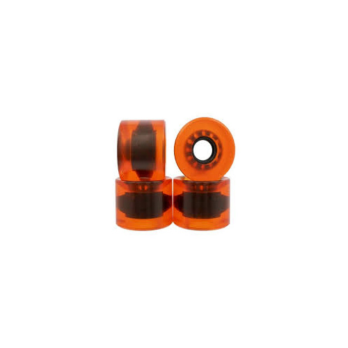 PENNY SKATEBOARD WHEELS 83A 59MM X 45MM WIDE CLEAR ORANGE AUST SELLER