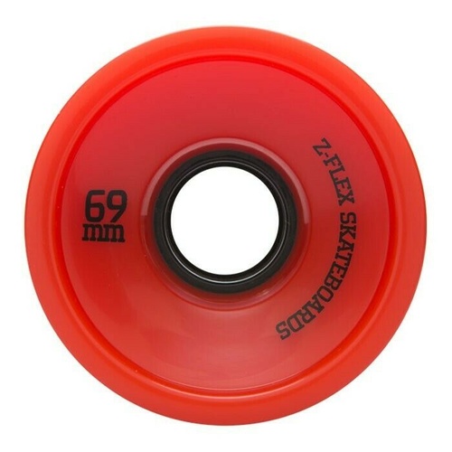 Z-FLEX V2 SKATEBOARD WHEEL RED 69MM WHEELS LONGBOARD ZFLEX z-flex V2  Longboard Wheels