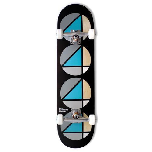 The 4 Skate Co Repeat Complete Board TEAL BLACK [Size: 7.75"]