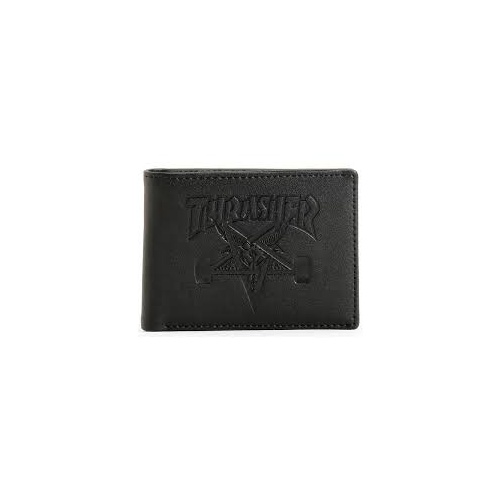 THRASHER SKATE GOAT WALLET LEATHER BLACK AUSTRALIAN FREE POSTAGE