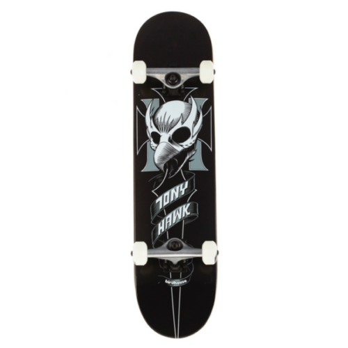 BIRDHOUSE SKATE COMPLETE TONY HAWK CREST 8" BLACK AUS SELLER