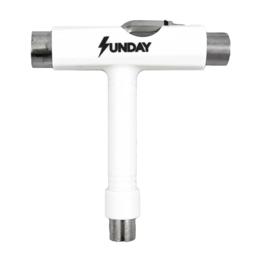 SUNDAY HARDWARE SKATE TOOL WHITE NEW SKATEBOARD TOOL