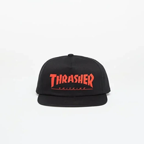 Thrasher x Spitfire Snapback Hat Black Red Thrasher Magazine