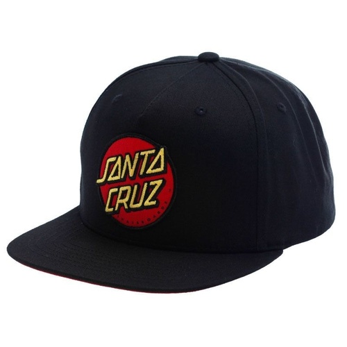 SANTA CRUZ CLASSIC PATCH HAT BLACK CAP SKATE SURF SNOW FREE POSTAGE AUSTRALIAN