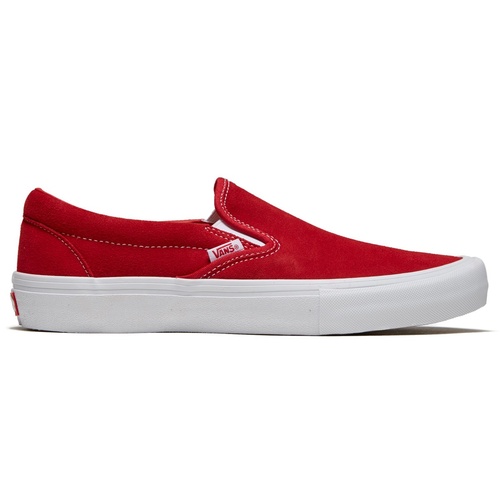 VANS CLASSIC SLIP ON PRO RED WHITE AUST SELLER KINGPINSTORE FREE POST