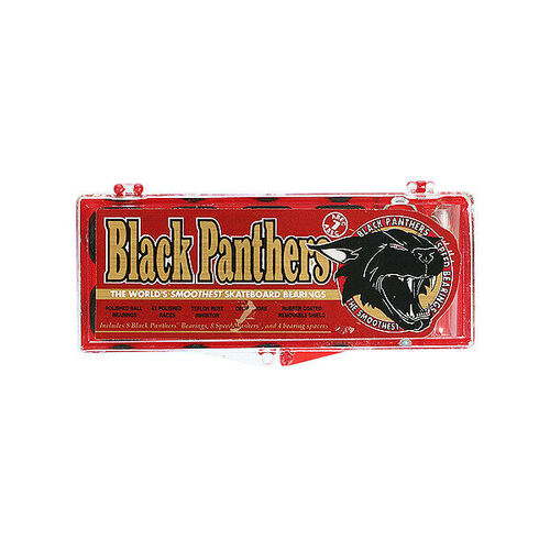 Shortys - Skateboard Bearings Abec 7 Black Panther Set of 8