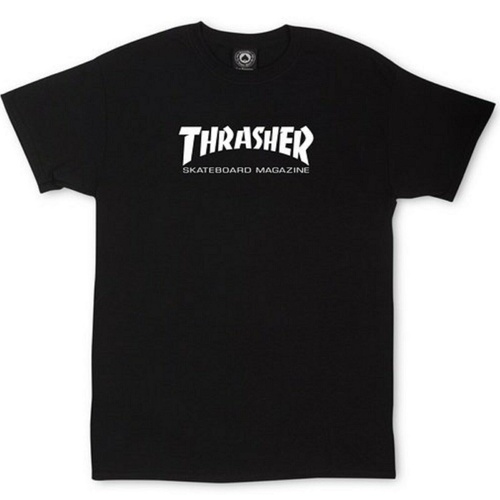 THRASHER youth t-shirt t shirt NEW TEE BLACK