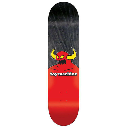 TOY MACHINE 8.5" x 32' WB 14.38' MONSTER SKATEBOARD DECK BLACK STAIN