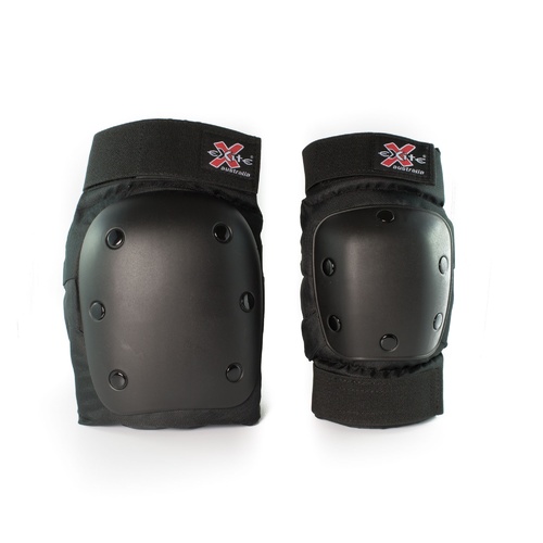 EXITE PADS SKATEBOARD ELBOW KNEE 2 PACK CREATURES SET SKATEBOARD BLACK [Size: Large]