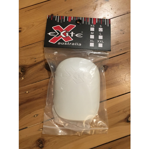 EXITE PADS SKATEBOARD Pro-Series Knee Caps SKATEBOARD WHITE [Size: S]