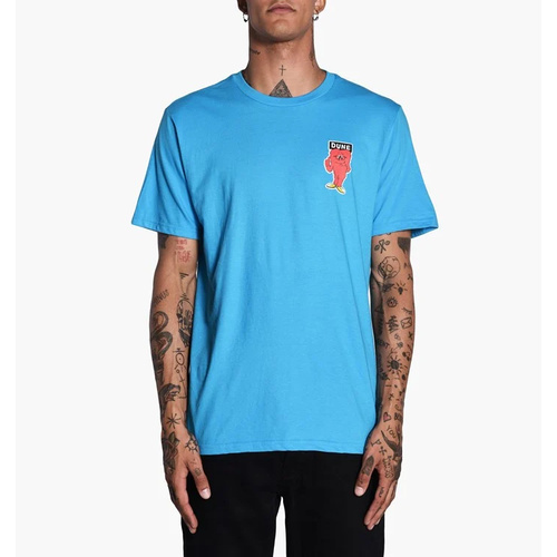PRIME HERITAGE Dune Print Tee - Teal - LARGE
