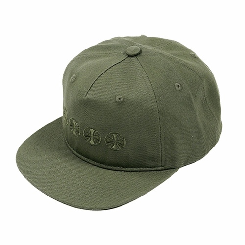 INDEPENDENT TRUCK CO. Chain Cross Snap Back Hat Cap - OSFM - Jungle Green