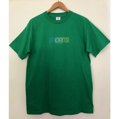 SPORTS CLASS Logo Short Sleeve Tee - M - Green