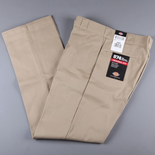 DICKIES ORIGINAL FIT 874 KHAKI WORK PANTS KINGPIN SKATE FREE POST AUS