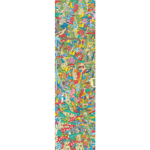 FRUITY Skateboard Grip Tape WHERE'S WALLY JURASSIC GAMES 9" X 33"