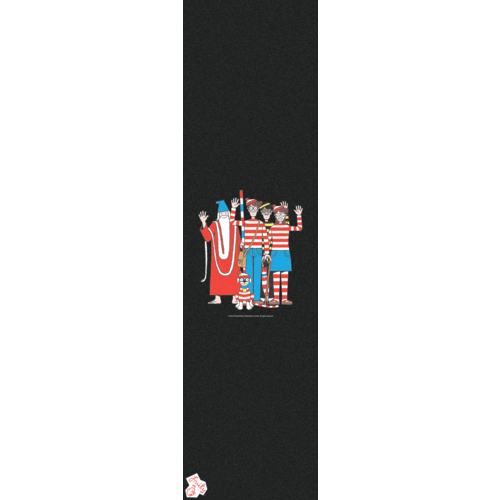 FRUITY Skateboard Grip Tape WHERE'S WALLY GROUP SHOT 9" X 33"