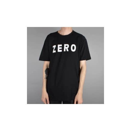 ZERO SKATEBOARDS Army Tee T-shirt Logo BLACK [Size: S]