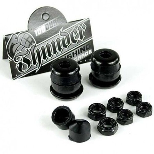 THUNDER TRUCKS REBUILT KIT Bushings 100 DURO Hard Standard Conical TRUCK RUBBERS WASHERS AXLE NUT PIVOT CUP KIT